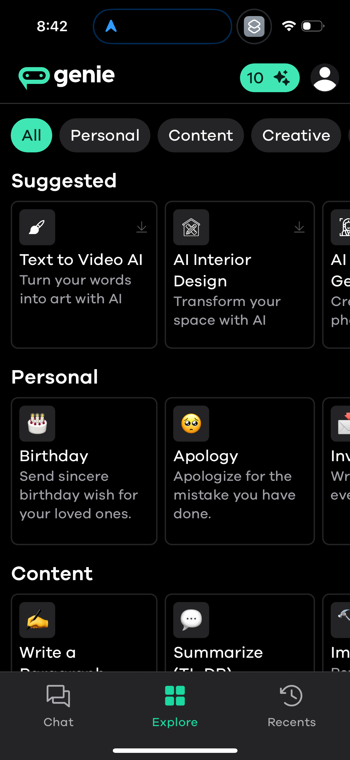 genie app screenshot 22